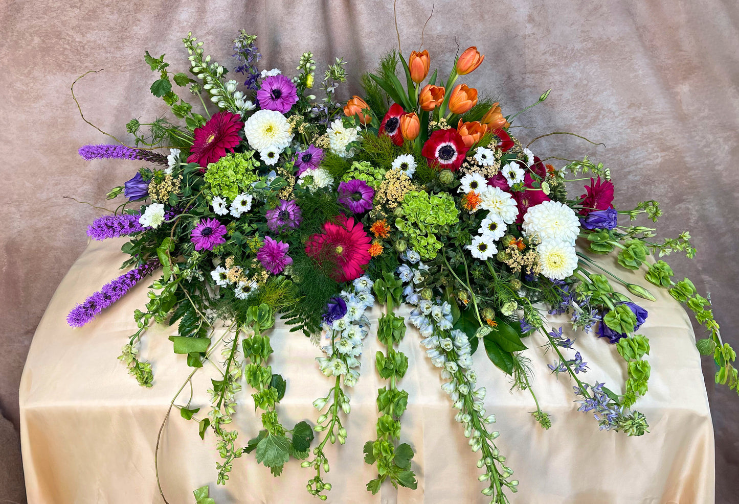 Country Recollections Casket Spray